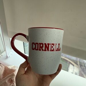 Cornell Speckled Mug with Red Accents